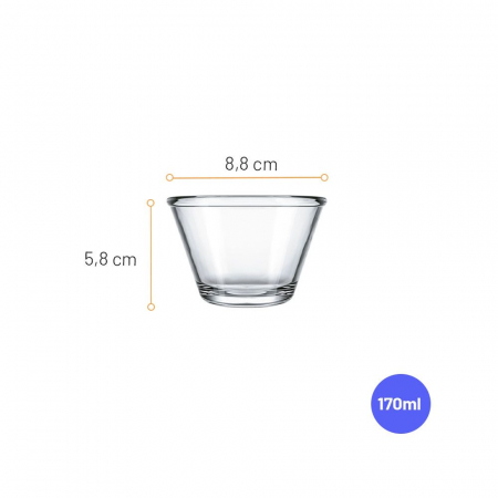 NADIR POLI Set 12 boluri sticla, 170ml, D8,8xh5,8cm [1]