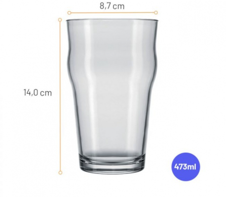 NADIR STOUT Set 12 pahare bere, 473ml, D8,7xh14cm, sticla [1]