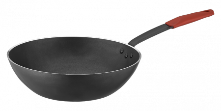 Tigai antiaderente - NETLON SAFFRON Tigaie wok profesionala 28x8,5cm, aluminiu cu strat antiaderent, maner siliconat