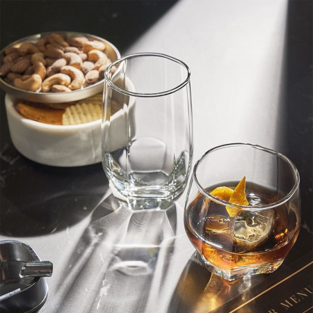 OCEAN CHARISMA Set 6 pahare whisky Rock, 340ml, D9,2xh8,5cm, sticla [4]
