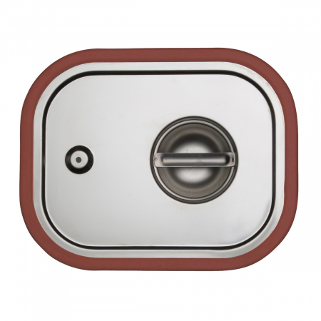 Accesorii GN - OZTI Capac inox GDC 1/1 cu garnitura silicon pentru tava gastronorm (0312.00011.21)