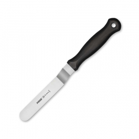PIRGE CREME Set cutite si spatule patiserie 5 piese + husa, inox cu manere plastic negru [5]