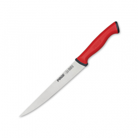 Cutite profesionale - PIRGE DUO Cutit profesional pentru branzeturi, otel inoxidabil 17,5cm, maner rosu