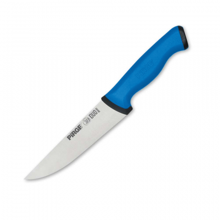 Cutite profesionale - PIRGE DUO Cutit profesional pentru carne N1, otel inoxidabil 14,5cm, maner albastru