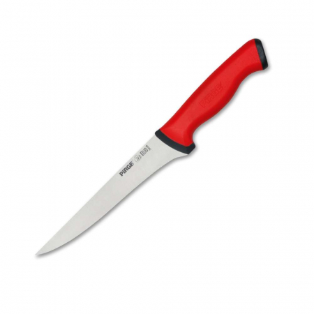 Cutite dezosat - PIRGE DUO Cutit profesional pentru dezosat, otel inoxidabil 16,5cm, maner rosu