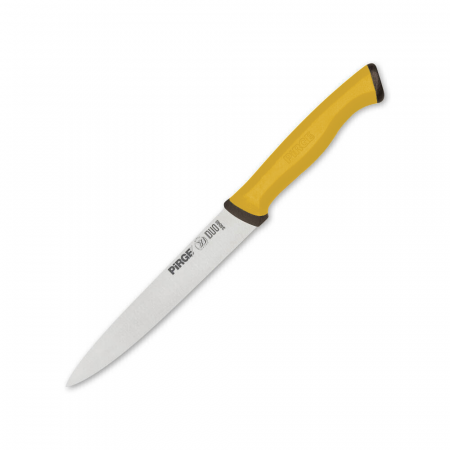 Cutite legume si fructe - PIRGE DUO Cutit profesional pentru legume, otel inoxidabil 12cm, maner galben