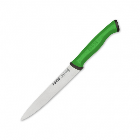 Cutite legume si fructe - PIRGE DUO Cutit profesional pentru legume, otel inoxidabil 12cm, maner verde