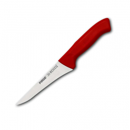 PIRGE ECCO Cutit dezosat profesional, otel inoxidabil 14,5cm, maner rosu [1]