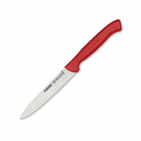 Cutite legume si fructe - PIRGE ECCO Cutit universal profesional, legume si fructe, din otel inoxidabil 12cm, maner rosu