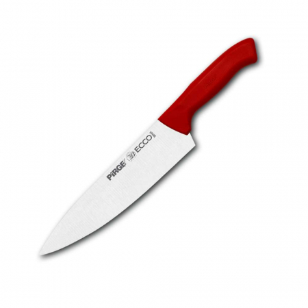 Cutitul bucatarului - PIRGE ECCO Cutitul bucatarului profesional din otel inoxidabil 21cm, maner rosu