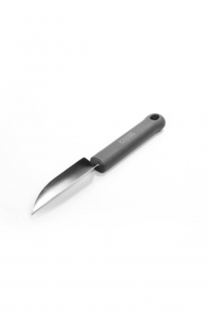 Produse - PIRGE GASTRO Cutit pentru sculptat fructe si legume, forma V, profesional, lama inox 8,5cm, maner gri