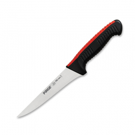 Cutite dezosat - PIRGE PRO 2002 Cutit pentru dezosat #1, lama inox 14,5cm, maner antialunecare Super Grip negru/rosu