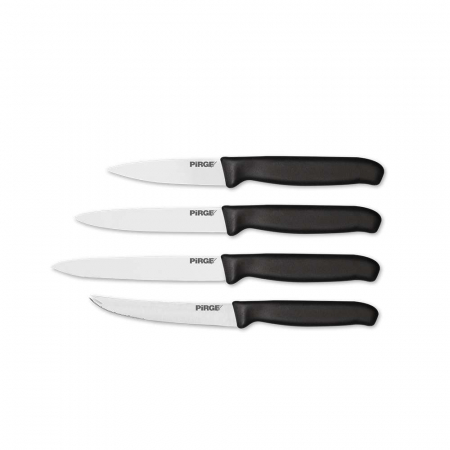 Cutite legume si fructe - PIRGE Set 4 cutite pentru bar 9cm, 12cm, 13,5cm, 11cm