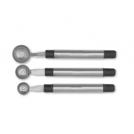 Cutite profesionale - PIRGE Set linguri pariziene pentru decor, 3bucati, D15-20-25mm