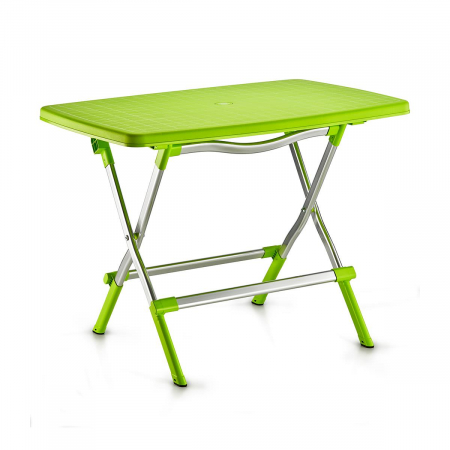 RAKI AFONSA Masa pliabila gradina/terasa verde, 115x70xh72,5cm, blat polipropilena, picioare aluminiu [1]