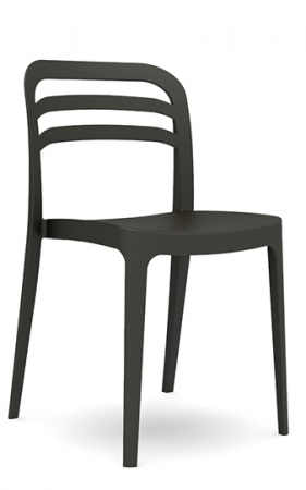 Scaune si fotolii - RAKI ASPEN Scaun bar 43,9x51xh81,7cm din polipropilena cu fibra de sticla culoare neagra