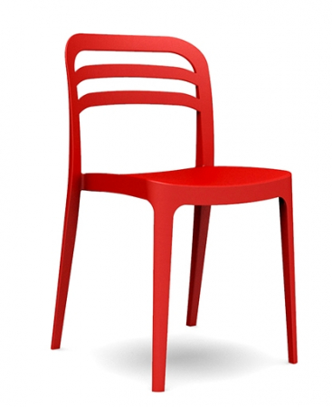 Scaune si fotolii - RAKI ASPEN Scaun bar 43,9x51xh81,7cm din polipropilena cu fibra de sticla culoare rosie