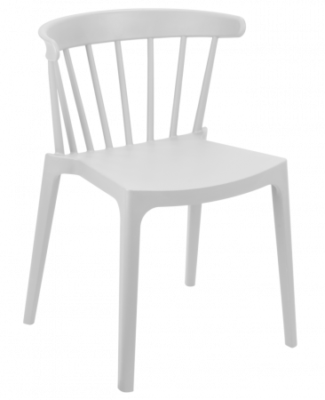 Produse - RAKI ASPEN Scaun terasa, bucatarie alb, polipropilena, 53x53xh75cm