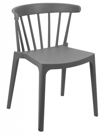 Scaune si fotolii - RAKI ASPEN Scaun terasa, bucatarie gri, polipropilena, 53x53xh75cm
