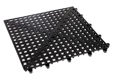 Organizare bar - RAKI Bar mat/covor bar antiderapant pentru pahare, 32x32xh1,5cm, sistem click, plastic, negru