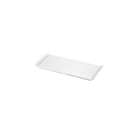 Platouri si boluri melamina - RAKI BATON Platou melamina servire, 38x16xh2cm, dreptunghiular, alb