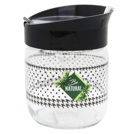 Borcane, recipiente si accesorii - RAKI BE NATURAL Borcan sticla cu lingurita, 425ml, pentru condimente