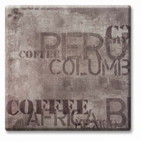 Produse - RAKI Blat de masa patrat 70x70cm Werzalit Brown Coffee Sack grosime 20mm