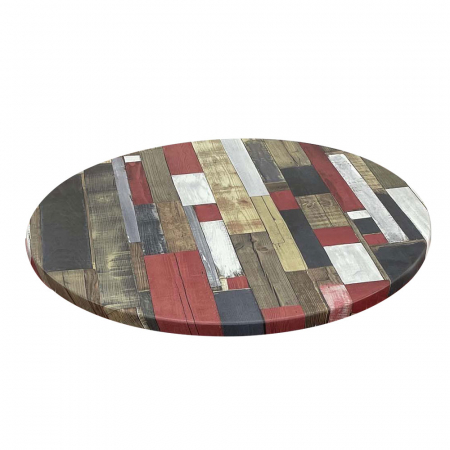 Mese - RAKI Blat de masa rotund 80cm Werzalit Redden Wood grosime 19mm