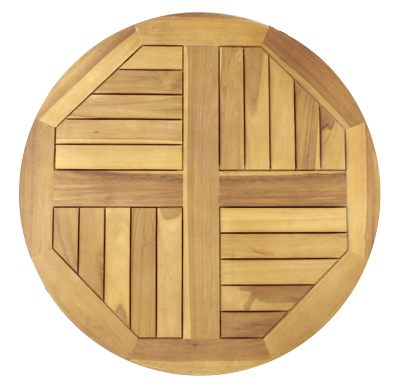 Produse - RAKI Blat masa rotund din lemn de tec 60xh2,8cm cu finisaj natural (TLA-RT / 60)