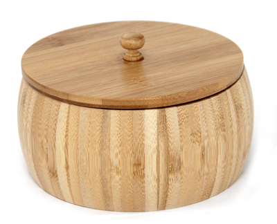 Servirea mesei - RAKI Bol bambus cu capac 17x8,5cm
