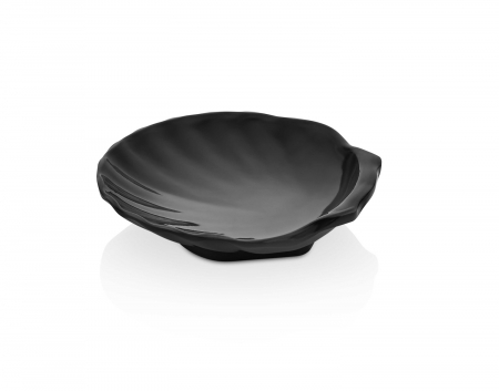 Platouri si boluri melamina - RAKI Bol forma stridie melamina, 10,5x10,5xh2,7cm, 80ml ,negru