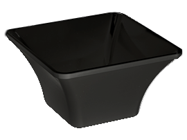 Produse - RAKI Bol melamina, 27x27xh14cm, negru