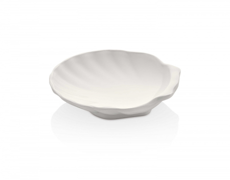 Platouri si boluri melamina - RAKI Bol melamina forma stridie, 10,5x10,5xh2,7cm, 80ml, alb
