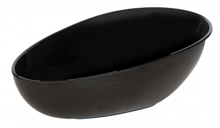 Platouri si boluri melamina - RAKI Bol melamina oblic forma ou, 36x24xh8-14cm, negru