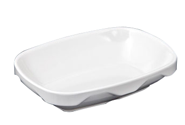 Produse - RAKI Bol oval melamina, 10,5x14,5xh3,3cm, alb