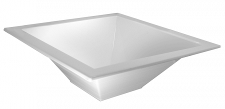 Platouri si boluri policarbonat - RAKI Bol patrat, 44,5x44,5xh15,5cm, policarbonat alb