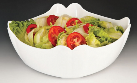 Platouri si boluri policarbonat - RAKI Bol patrat pentru salata, 31x31cm, policarbonat alb
