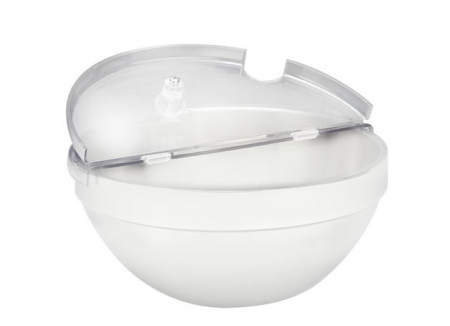 Platouri si boluri policarbonat - RAKI Bol rotund cu capac, D23cm, policarbonat alb