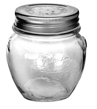 Depozitare, suporturi si accesorii - RAKI Borcan din sticla cu capac filetat, 300ml