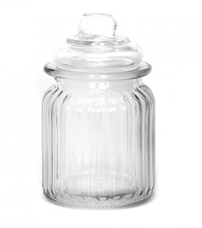 Depozitare, suporturi si accesorii - RAKI Borcan din sticla, cu capac sticla, 270ml