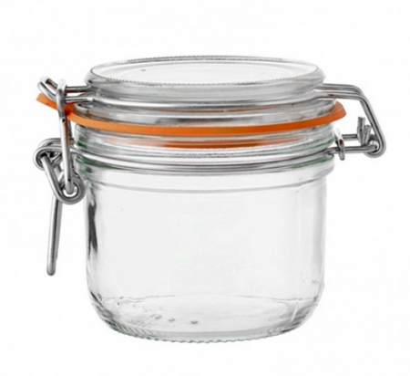 Borcane, recipiente si accesorii - RAKI Borcan sticla 300ml, cu capac ermetic