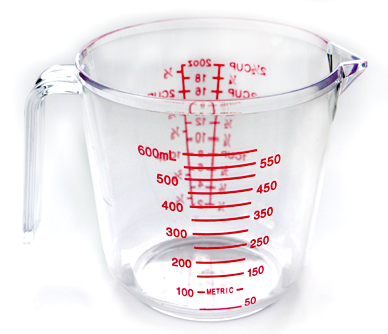 Produse - RAKI Cana gradata 600ml, plastic