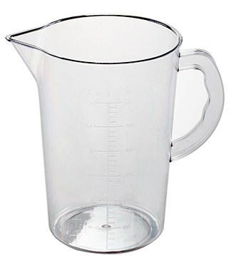 Ustensile de masurat de bucatarie - RAKI Cana gradata policarbonat, 3000ml, D16xh24cm