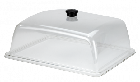 Display-uri si suporturi - RAKI Capac policarbonat pentru tava servire gastronorm GN 1/2, 32,5x26,5cm, transparent