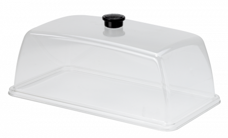 Display-uri si suporturi - RAKI Capac policarbonat pentru tava servire gastronorm GN 1/3, 32,5x17,6cm, transparent