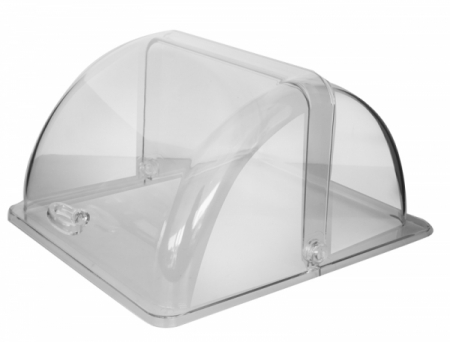 Display-uri si suporturi - RAKI Capac rolltop policarbonat GN 1/2, 33x27cm