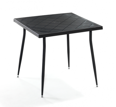 Produse - RAKI CARMEN Masa 80x80xh75cm cu blat antistatic culoare antracit/negru