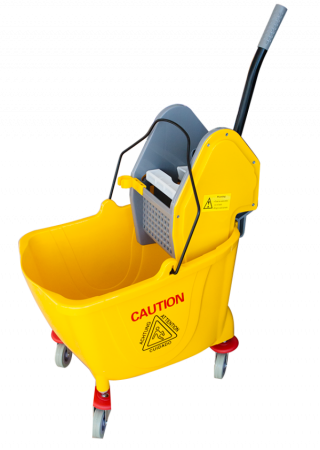 Carucioare curatenie - RAKI Carucior curatenie profesional cu presa, storcator 36l galben, 39x64xh86cm