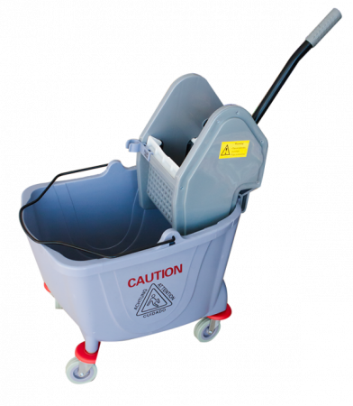 Carucioare curatenie - RAKI Carucior curatenie profesional cu presa, storcator 36l gri, 39x64x86cm