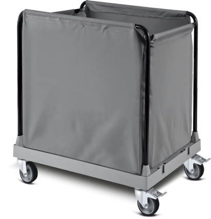 Carucioare curatenie - RAKI Carucior lenjerie murdara hotel 52x90cm cu sac PVC